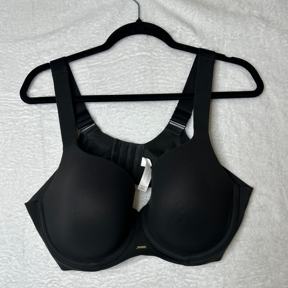 Cacique Underwire Bra Women 40D Black Smooth Full Coverage Adjustable Straps
